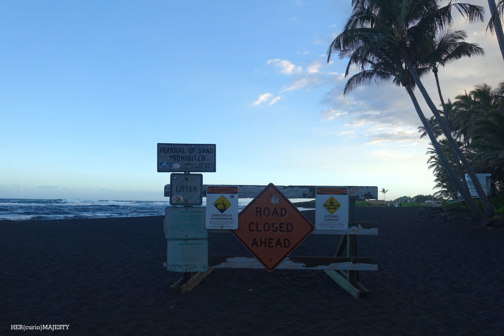 夏威夷黑沙滩